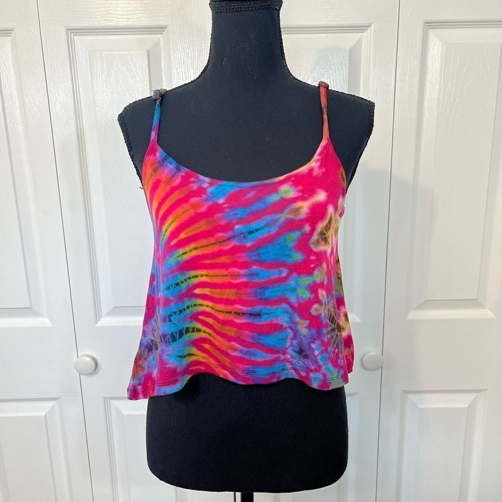 Culture Shop Tie Dye Crop Tank Top‎